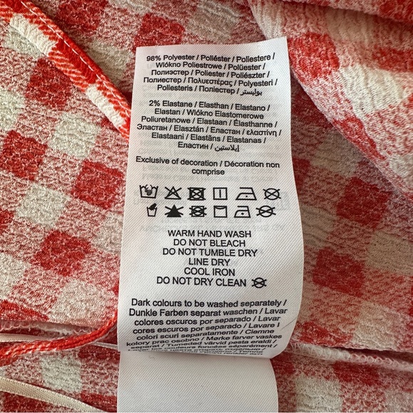 Vero Moda slip midi sundress in red gingham - Picture 5 of 7